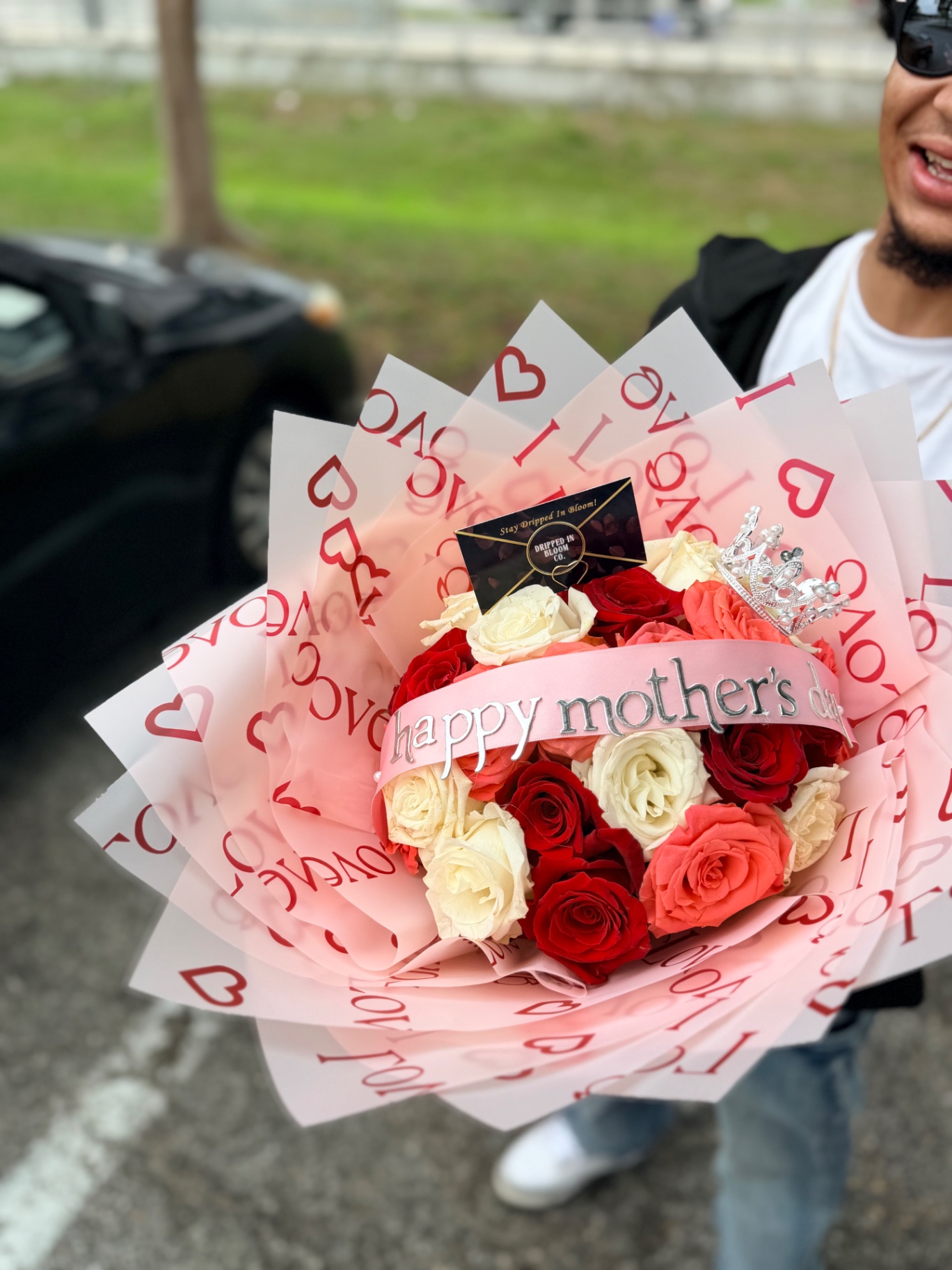 Happy Mother's Day — love wrap with tiara