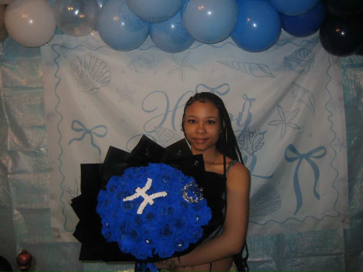 Blue zodiac bouquet