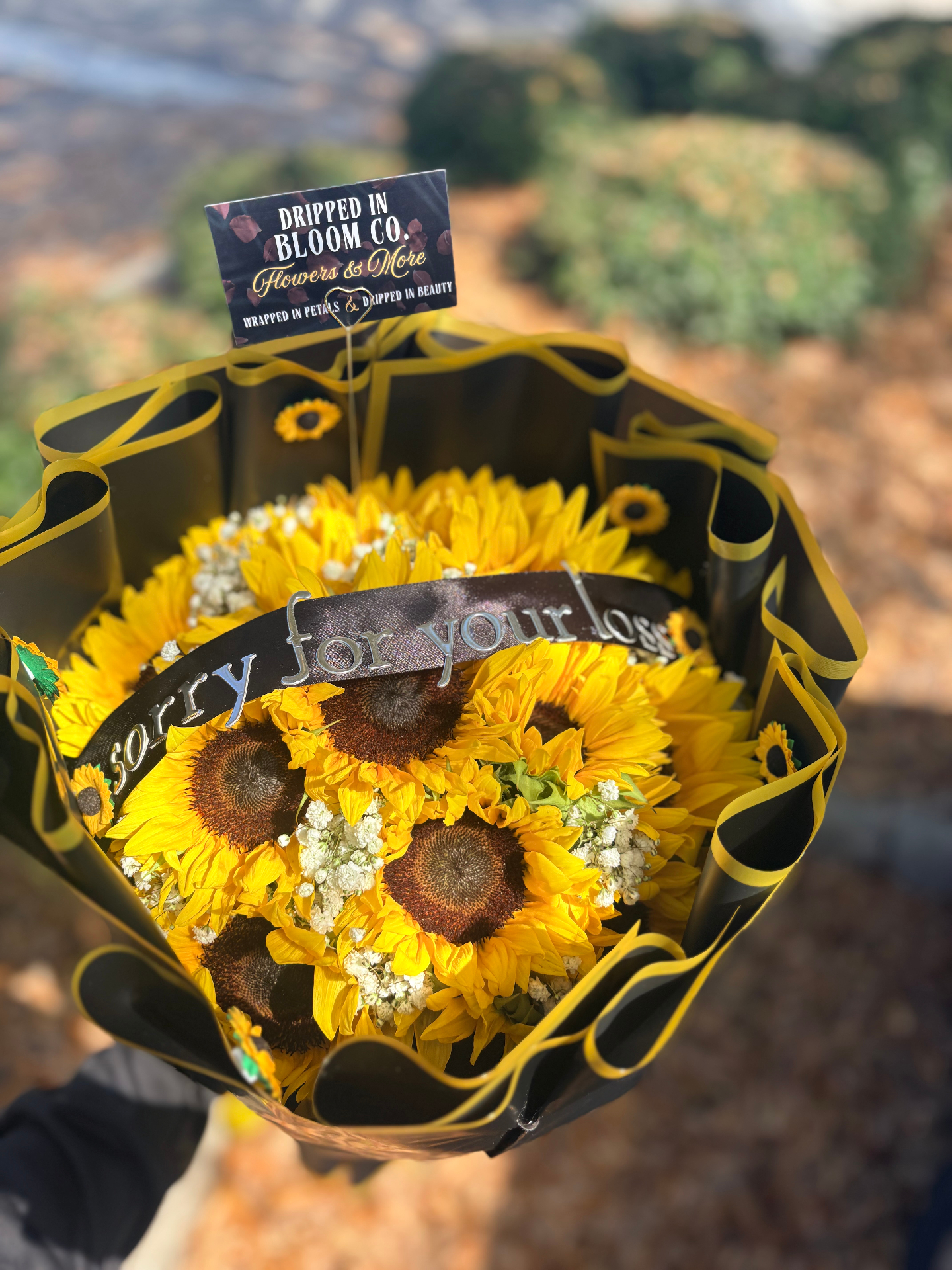 Sorry for your loss — sunflowers